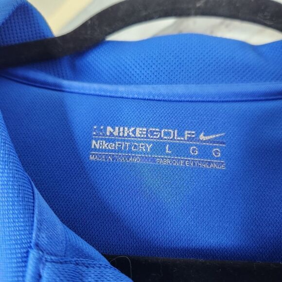 Nike Mens Golf Nike Fit Dry Polo Royal Blue Large L - Picture 5 of 12